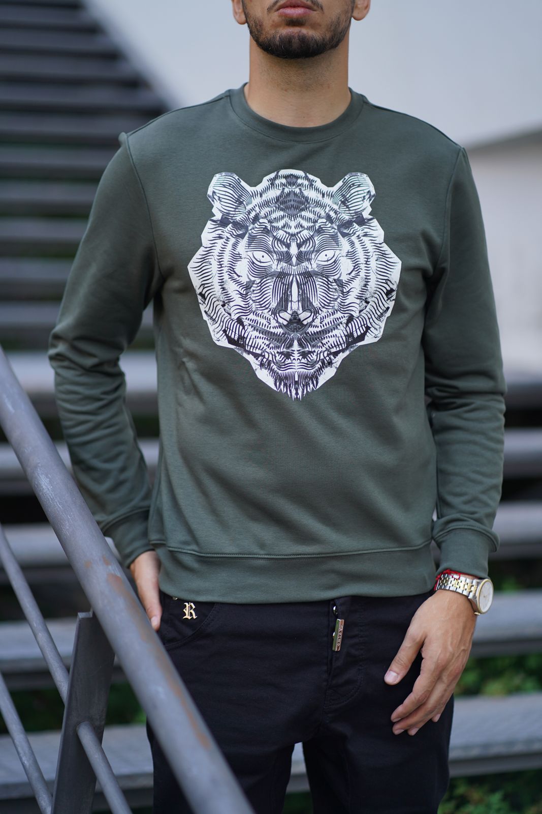 Sweatshirt Antony Morato Verde MMFL00926-FA150188