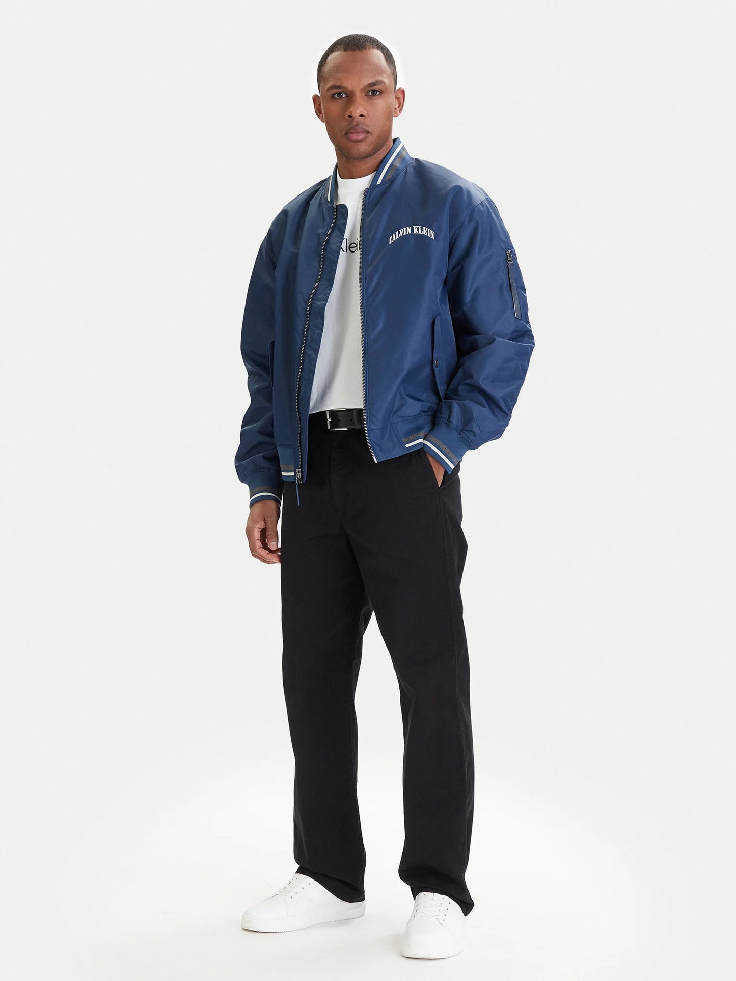 Casaco Bomber Azul Calvin Klein SS26