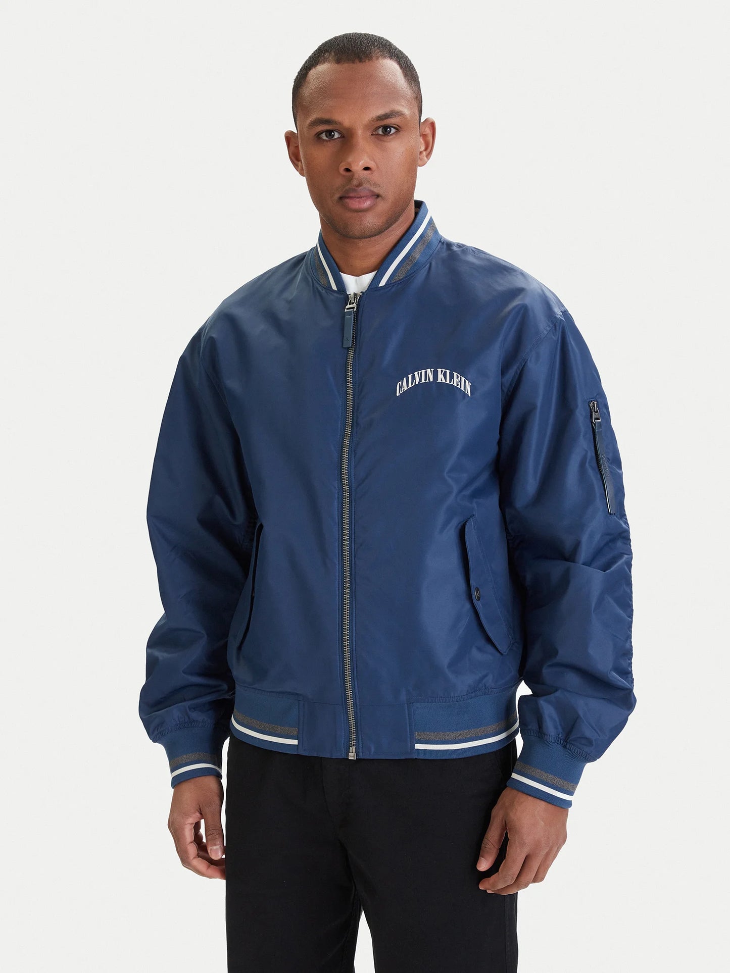 Casaco Bomber Azul Calvin Klein SS26