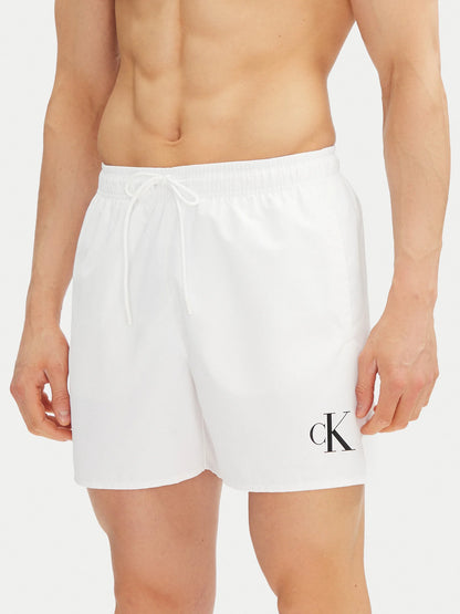 Calções de Banho Branco Calvin Klein SS25 Calvin Klein