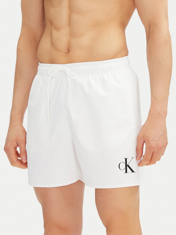Calções de Banho Branco Calvin Klein SS25