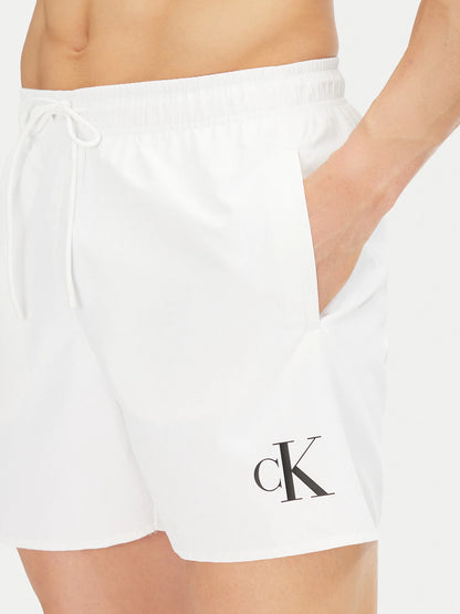 Calções de Banho Branco Calvin Klein SS25 Calvin Klein