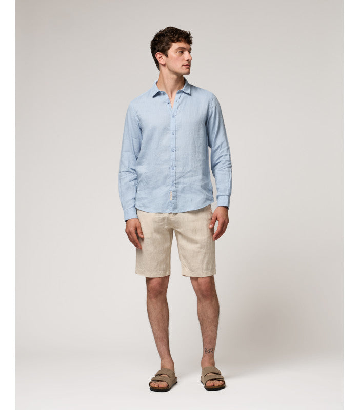 Camisa de Linho Azul