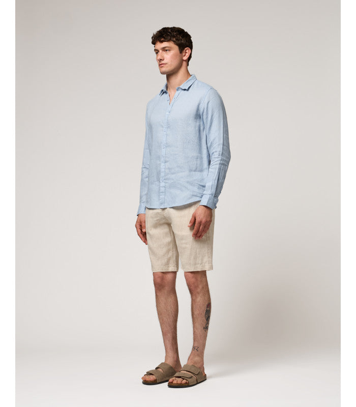 Camisa de Linho Azul