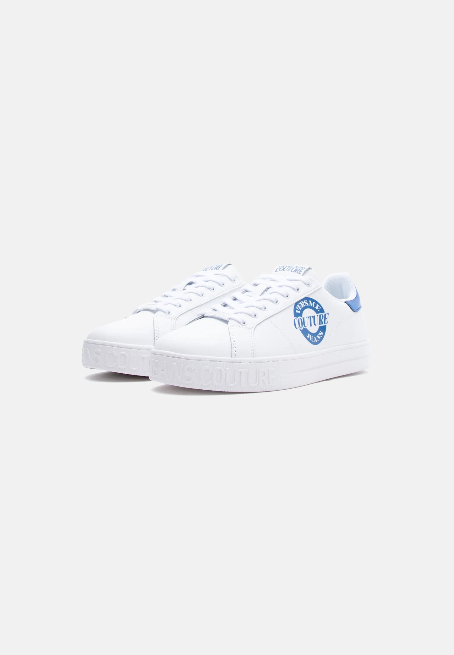 Sapatilhas Brancas e Azuis Versace Jeans Couture SS26