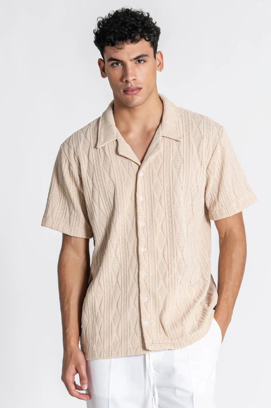 Camisa Bege Gianni Kavanagh SS26