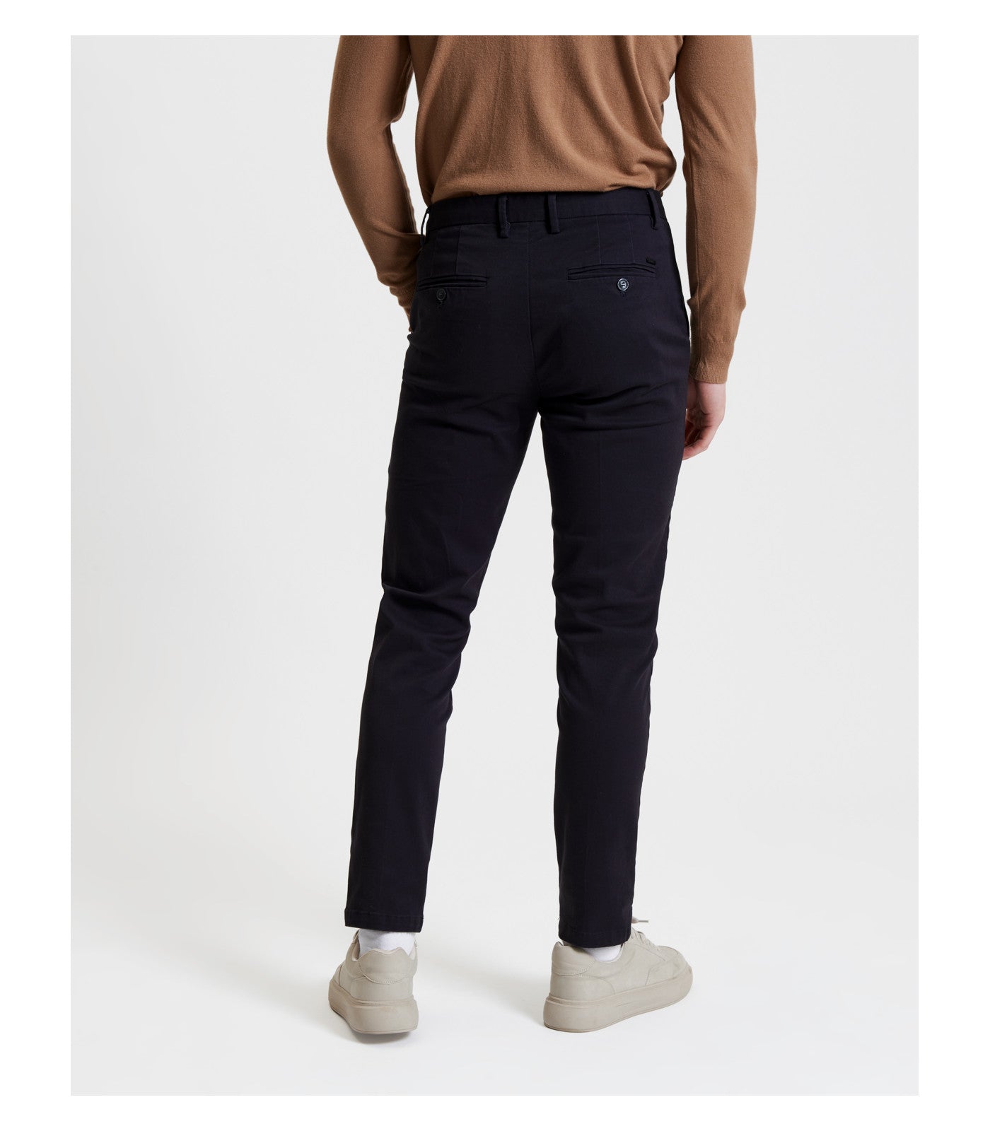 Calças Chino Azul Marinho Gianni Lupo FW25