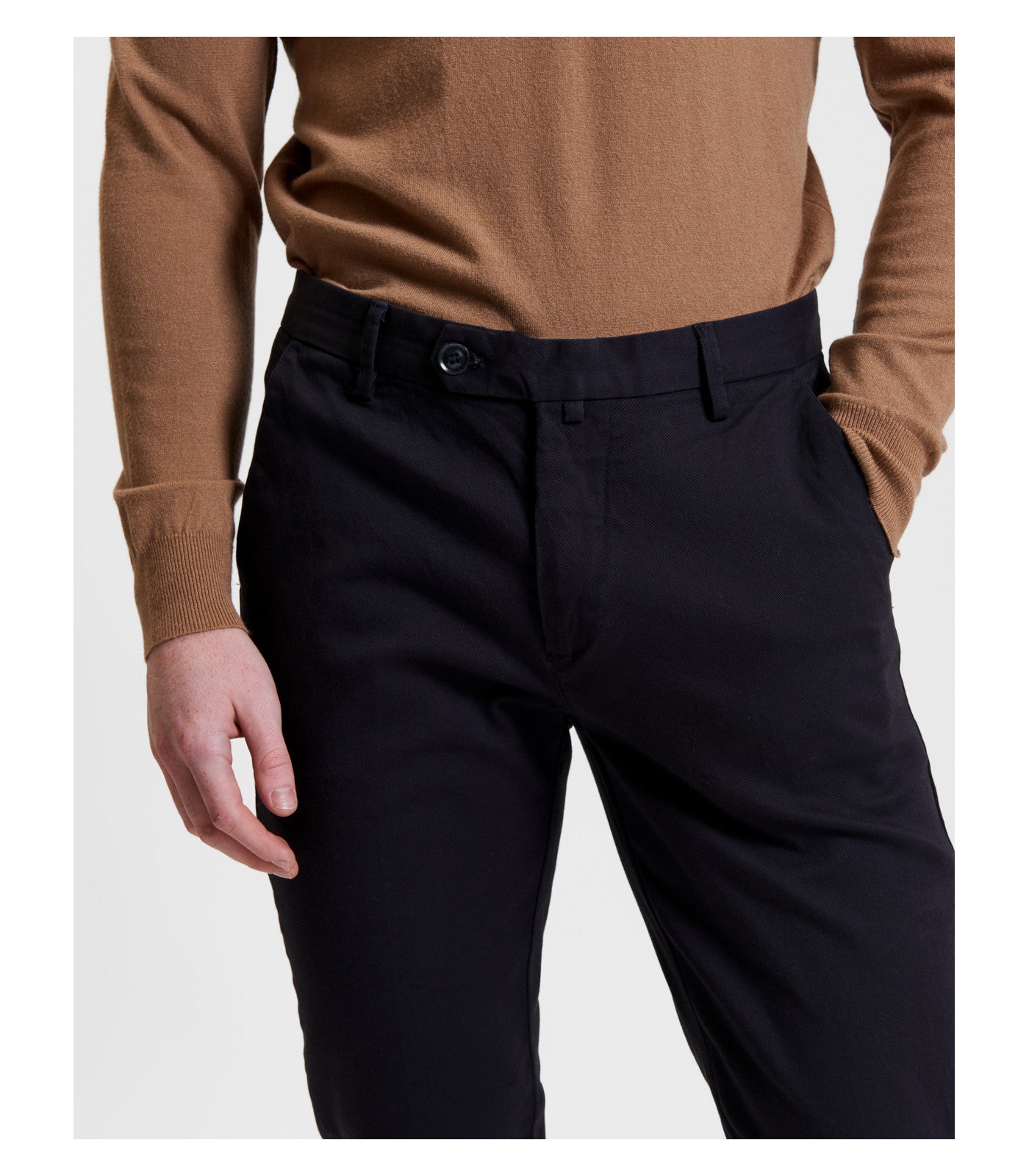 Calças Chino Azul Marinho Gianni Lupo FW25