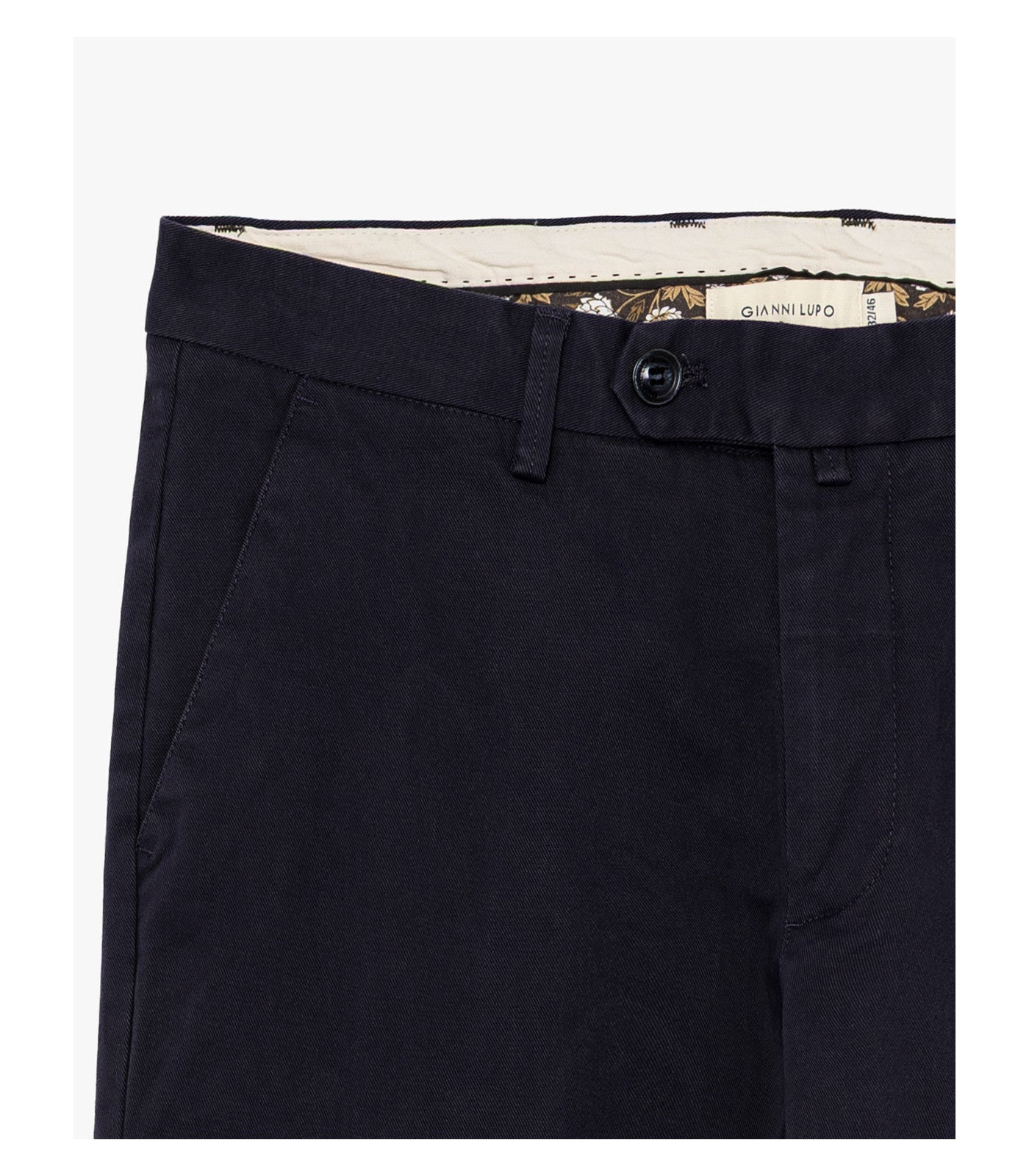 Calças Chino Azul Marinho Gianni Lupo FW25