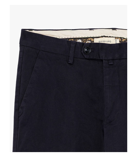 Calças Chino Azul Marinho Gianni Lupo FW25