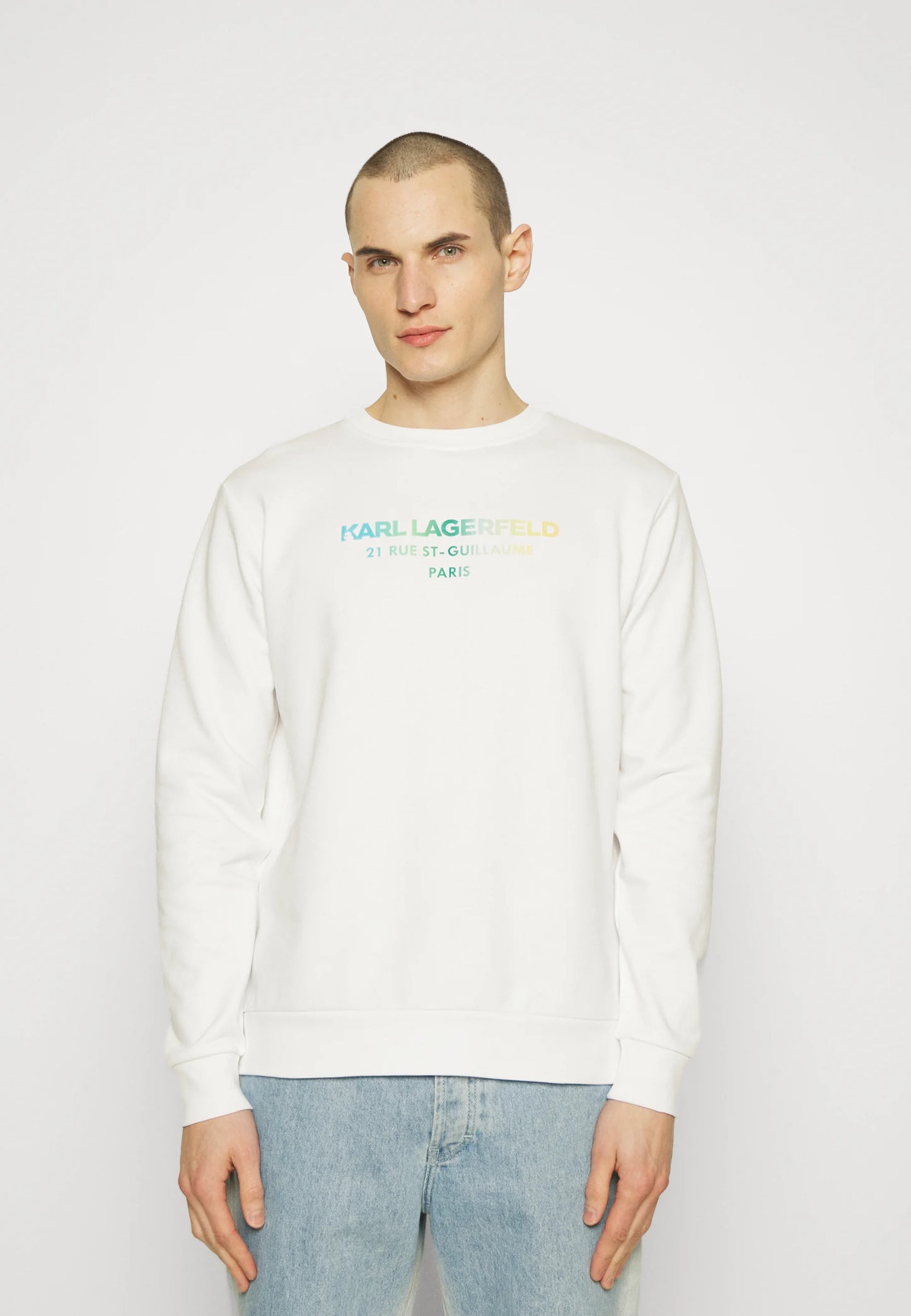 Karl Lagerfeld Sweatshirt Branca Estampada