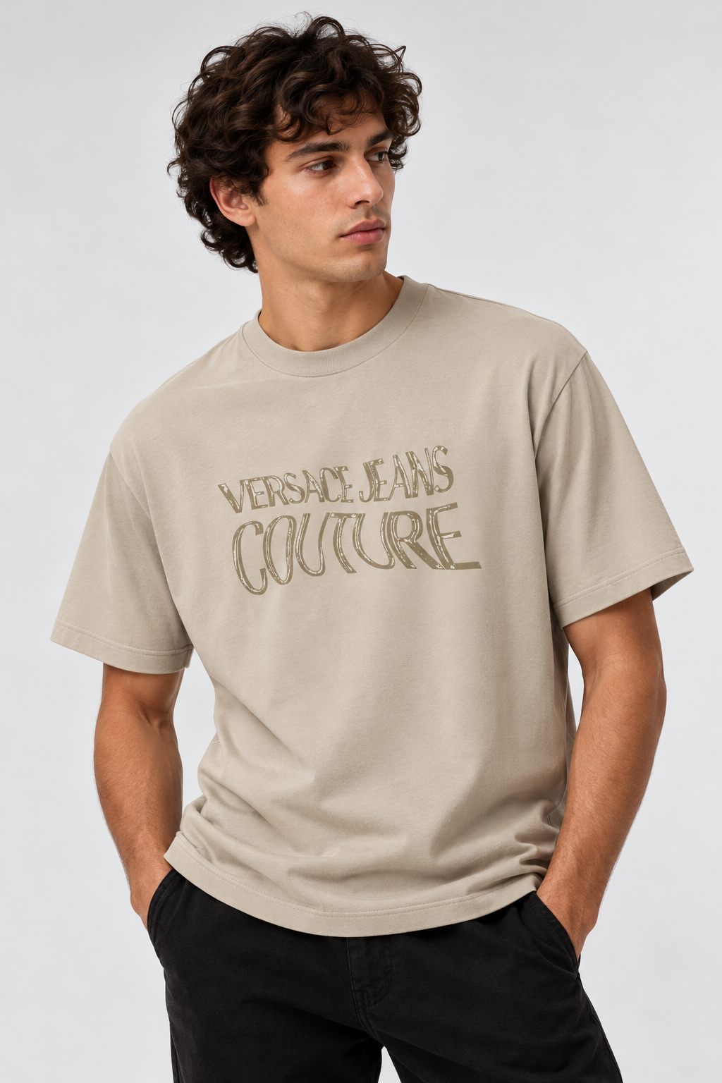 T-shirt Versace Jeans Couture Bege Versace Jeans Couture