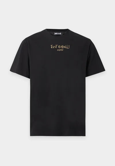 T-shirt Com Logotipo Just Cavalli Preta Just Cavalli
