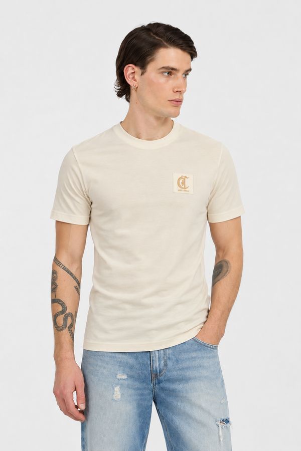 T-shirt Just Cavalli Creme