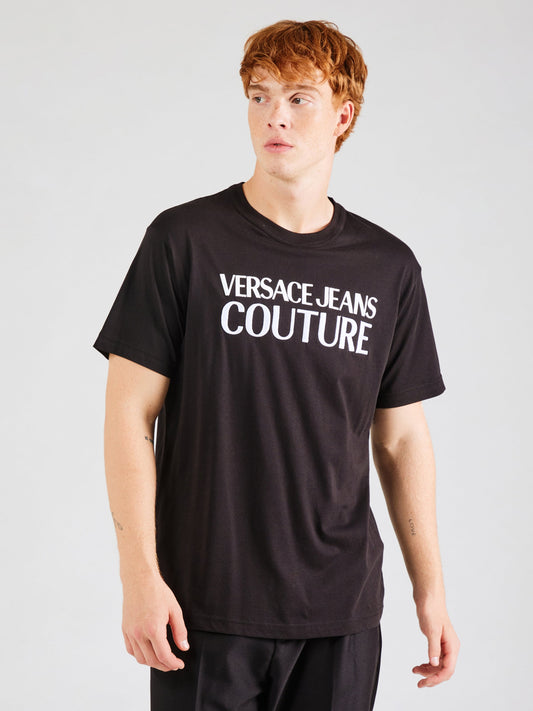 T-shirt Versace Jeans Couture Preta 77GAHL03 FW24