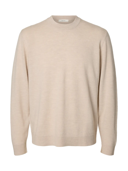 Camisola de Malha Selected Bege Selected