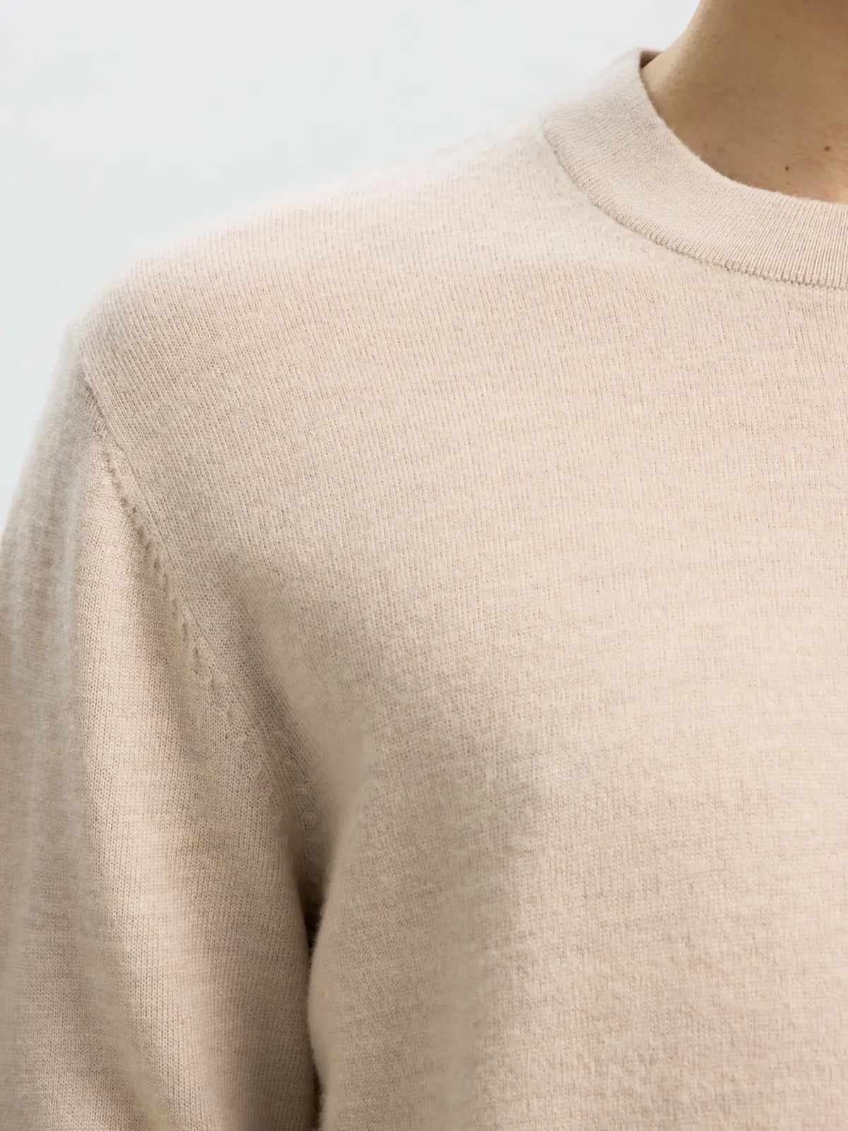Camisola de Malha Selected Bege Selected