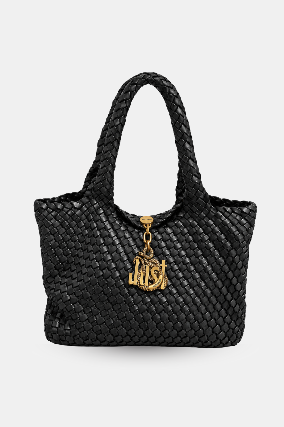 Mala Entrançada Just Cavalli Preta Just Cavalli W