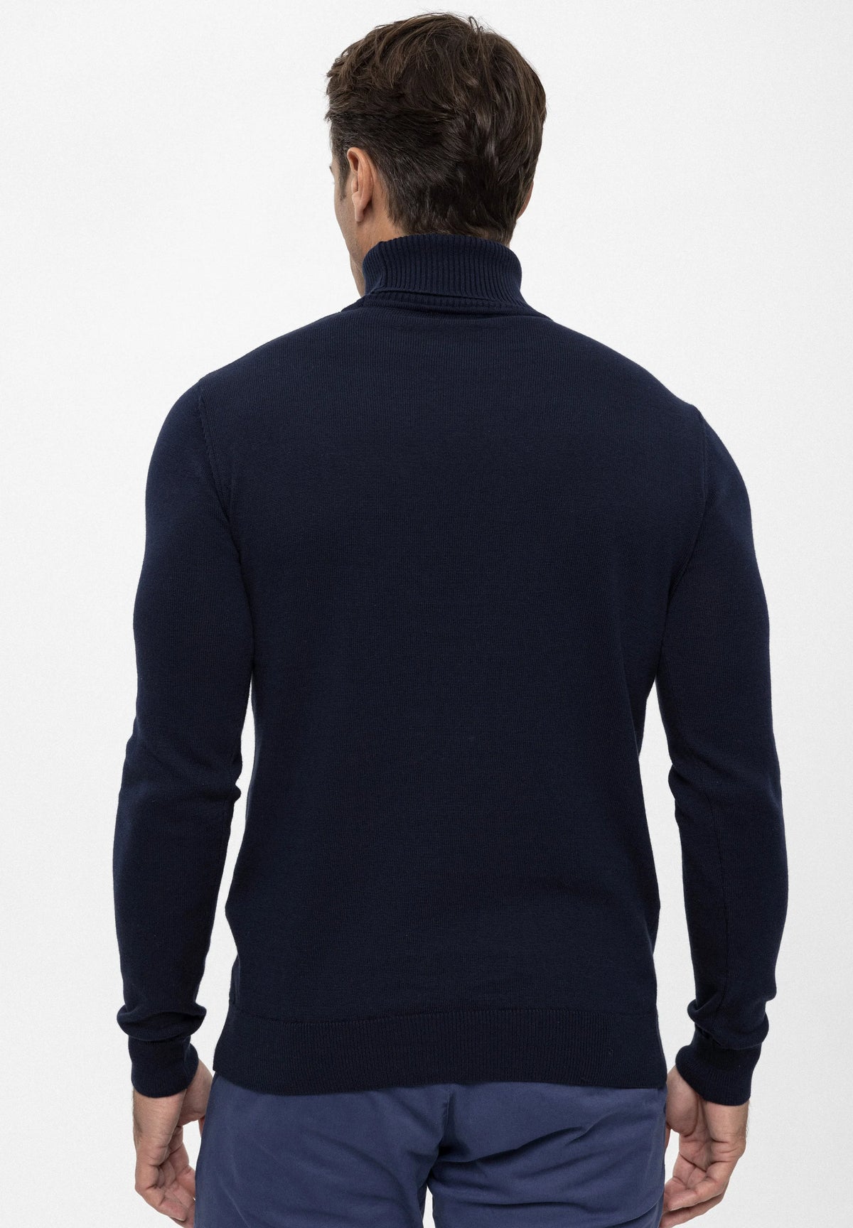 Camisola de Gola Alta Azul Gianni Lupo FW-25 Gianni Lupo