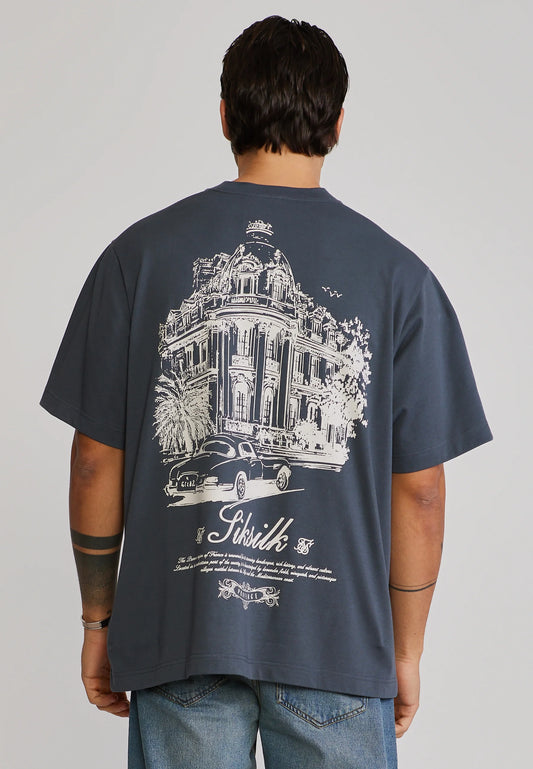 T-shirt Cinza Estampada