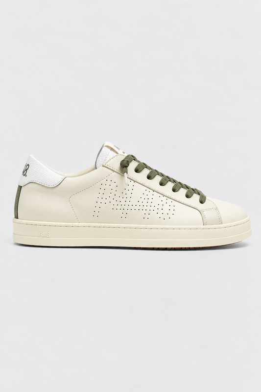 Sapatilhas P448 Bege e Brancas - John Cream Army P448
