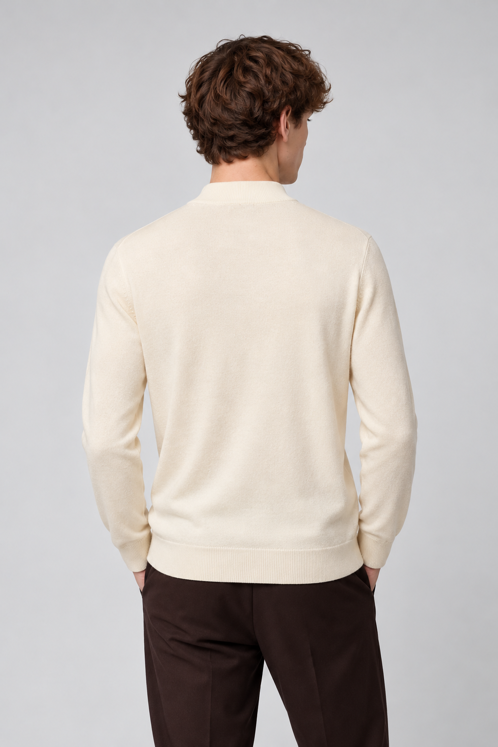 Camisola de Meia Gola Gianni Lupo Cru Gianni Lupo