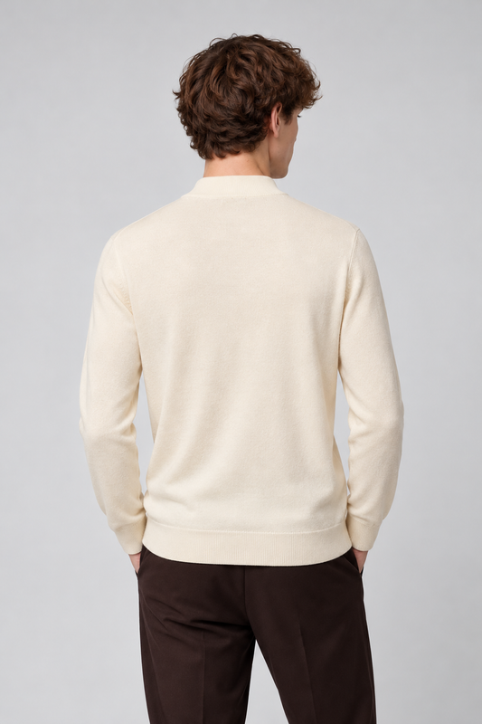 Camisola de Meia Gola Gianni Lupo Cru Gianni Lupo