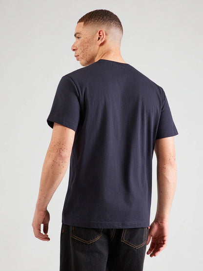 T-shirt Replay Azul-Marinho com Logótipo Bordado Replay