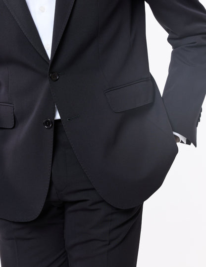 Fato Clássico Slim Fit Cavemen Preto SS26 Cavemen