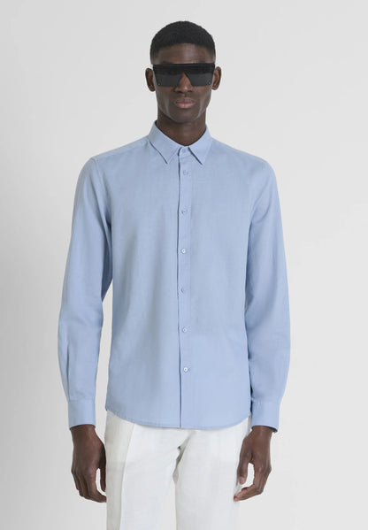 Camisa Linho Azul Claro Antony Morato