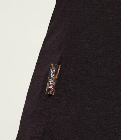 T-shirt Preta Slim Fit Just Cavalli