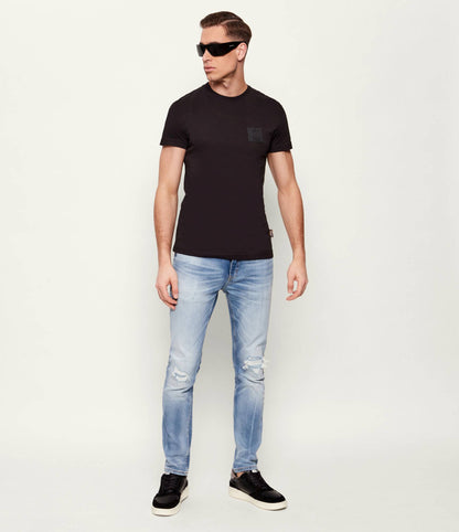 T-shirt Preta Slim Fit Just Cavalli