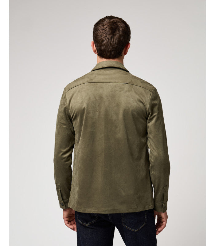 Camiseiro Verde efeito Camurça