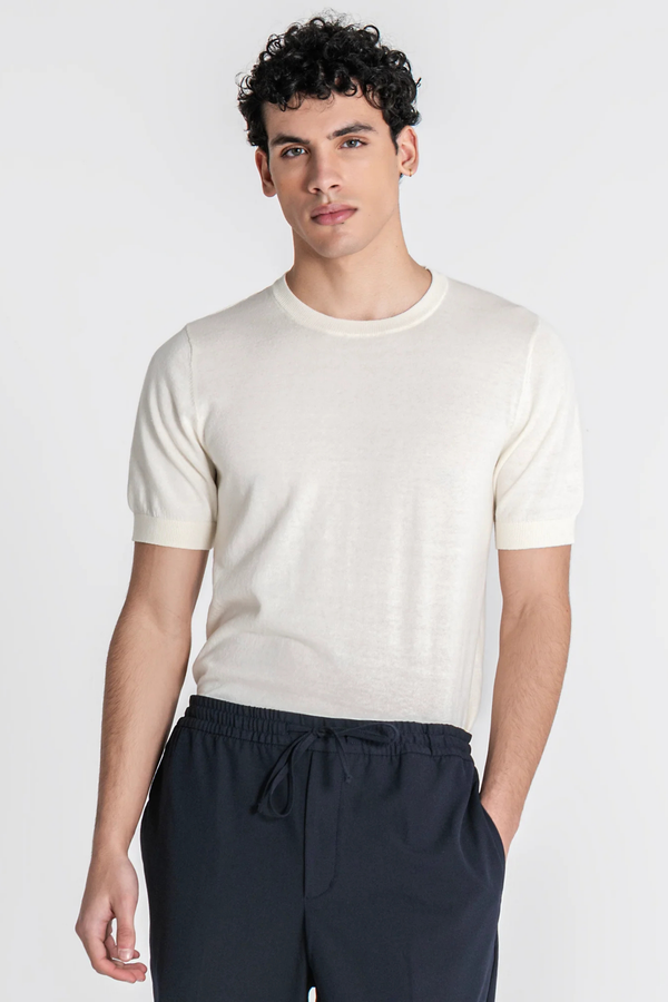 T-Shirt Branca de Malha
