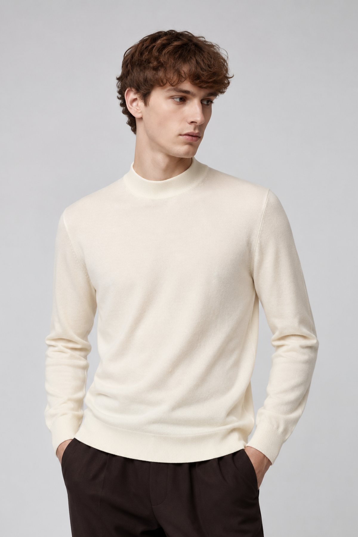 Camisola de Meia Gola Gianni Lupo Cru Gianni Lupo