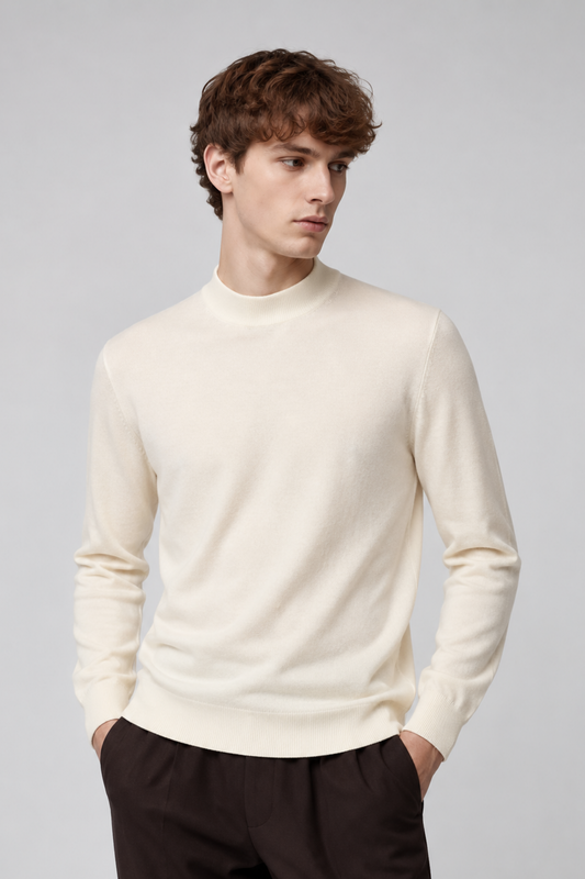 Camisola de Meia Gola Gianni Lupo Cru Gianni Lupo