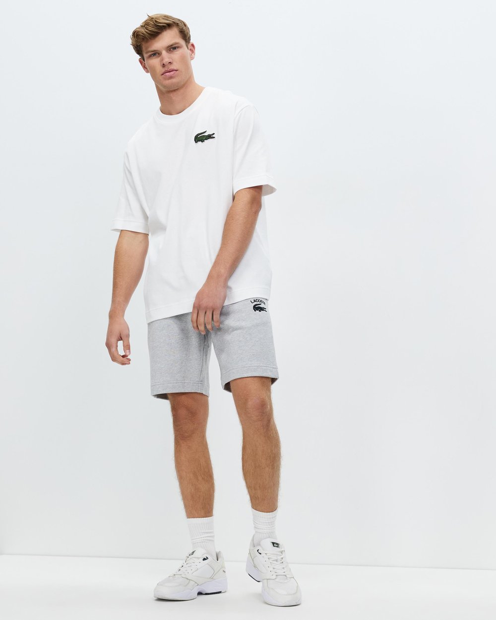 T-shirt Oversized Lacoste Branca TH2745 FW24