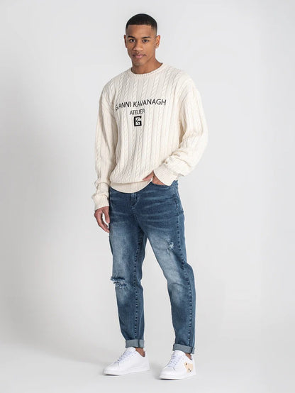 Camisola de Malha Branca Gianni Kavanagh Gianni Kavanagh