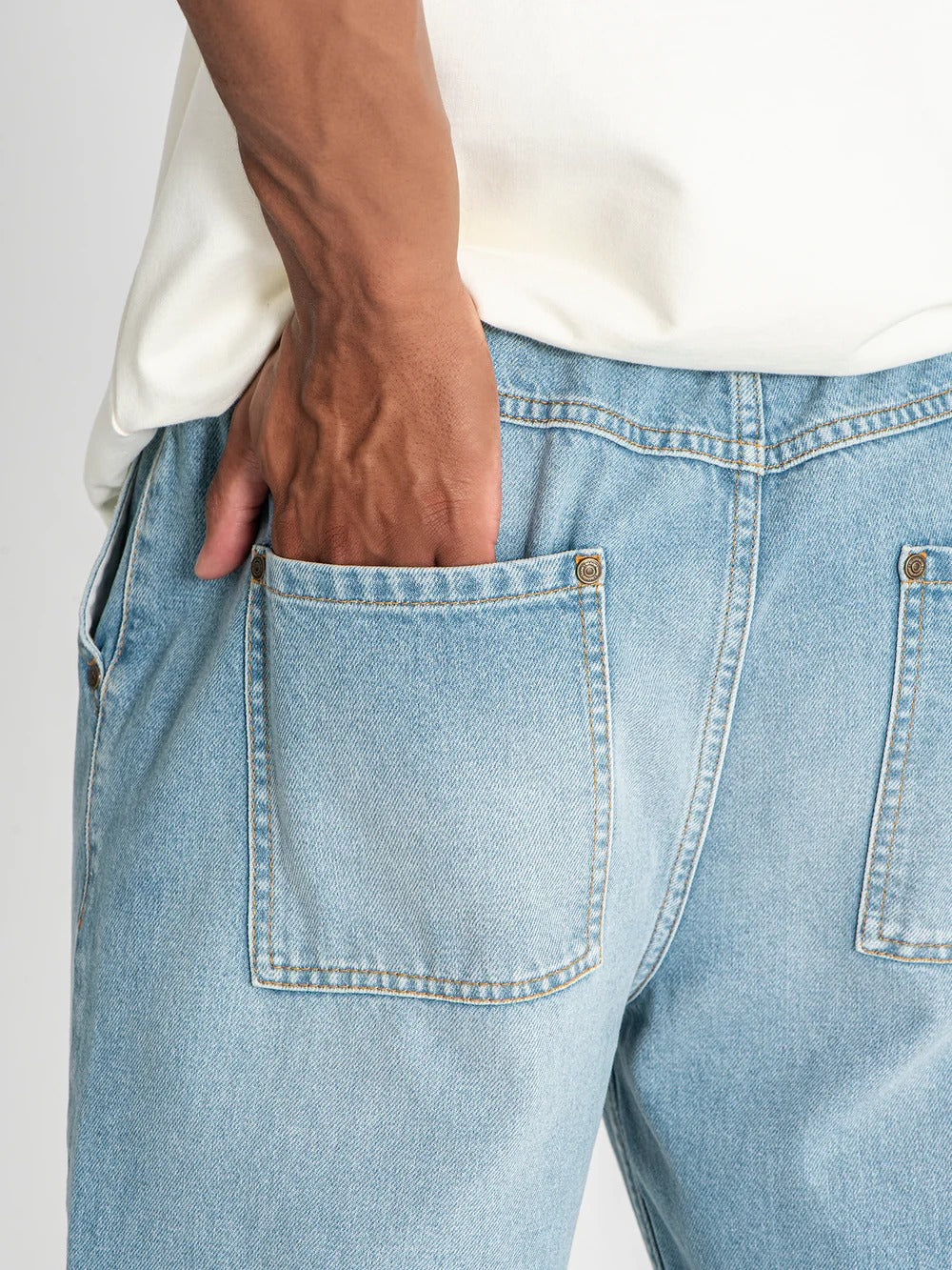 Calças de Ganga Azul Clara Gianni Kavanagh FW25