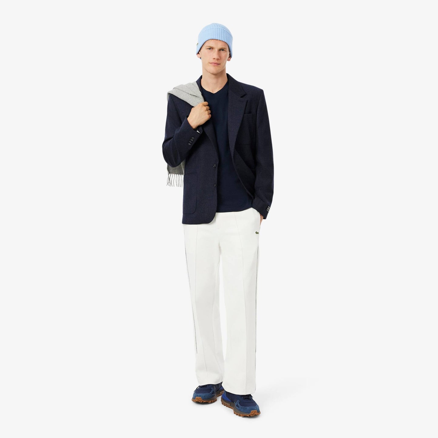 T-Shirt Manga Comprida Azul Lacoste FW25