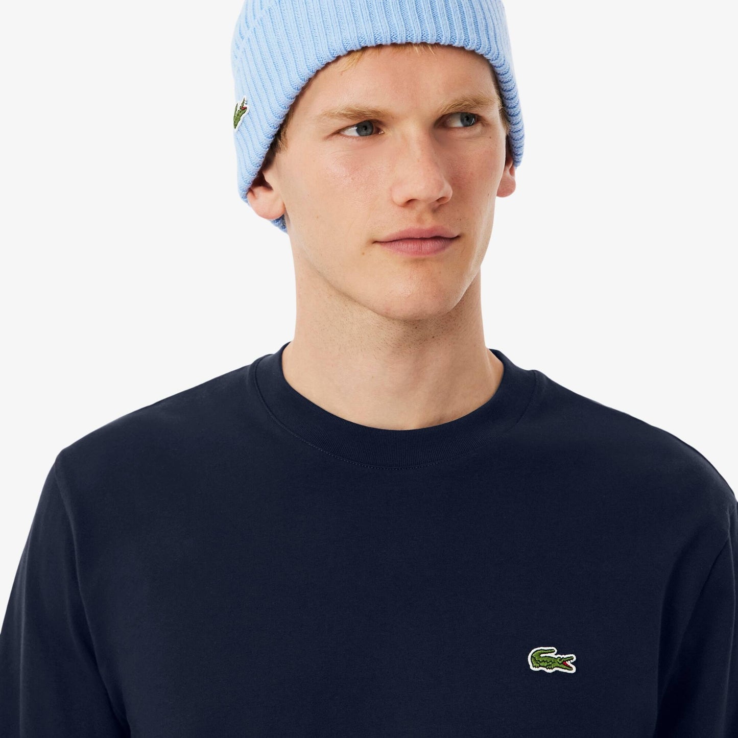T-Shirt Manga Comprida Azul Lacoste FW25
