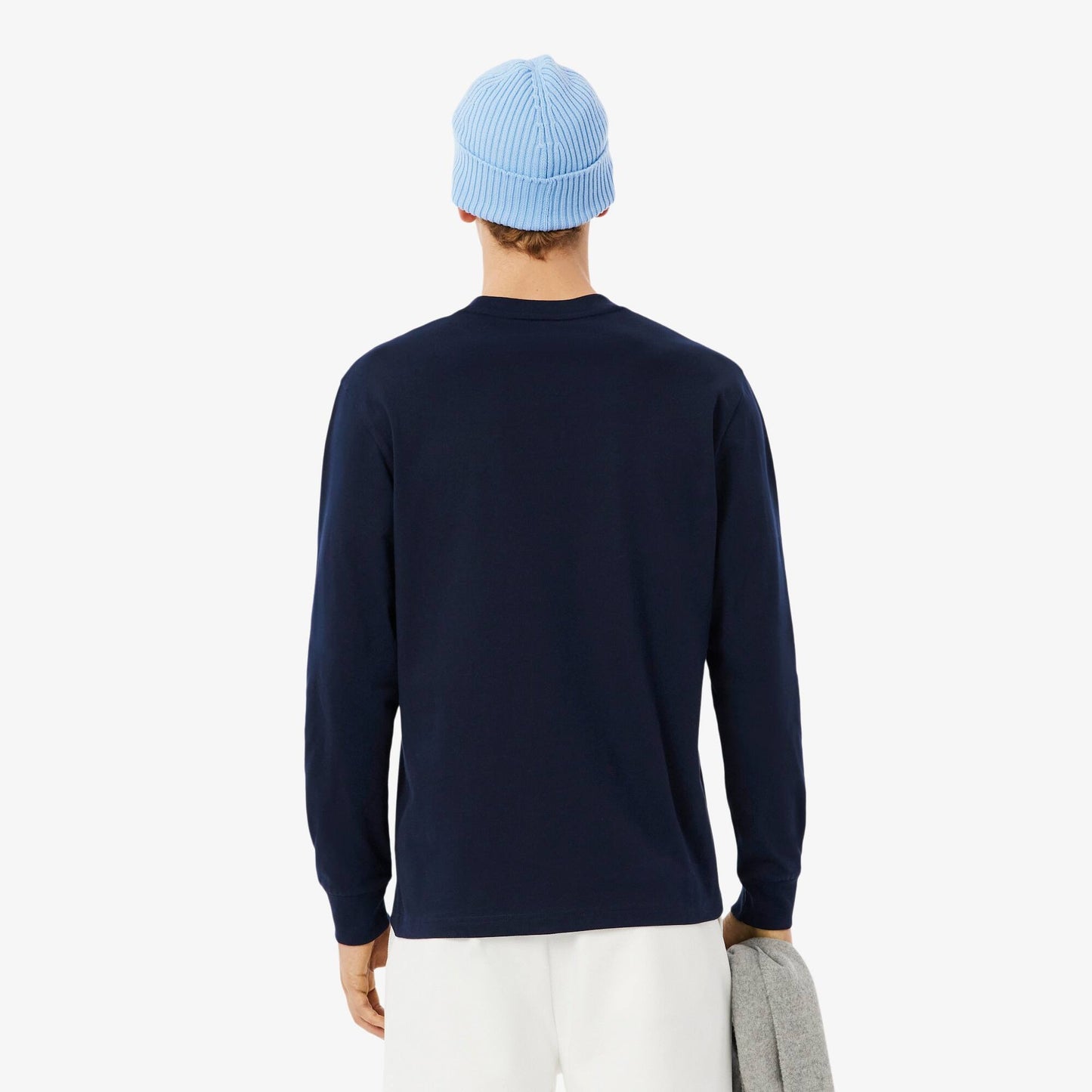 T-Shirt Manga Comprida Azul Lacoste FW25