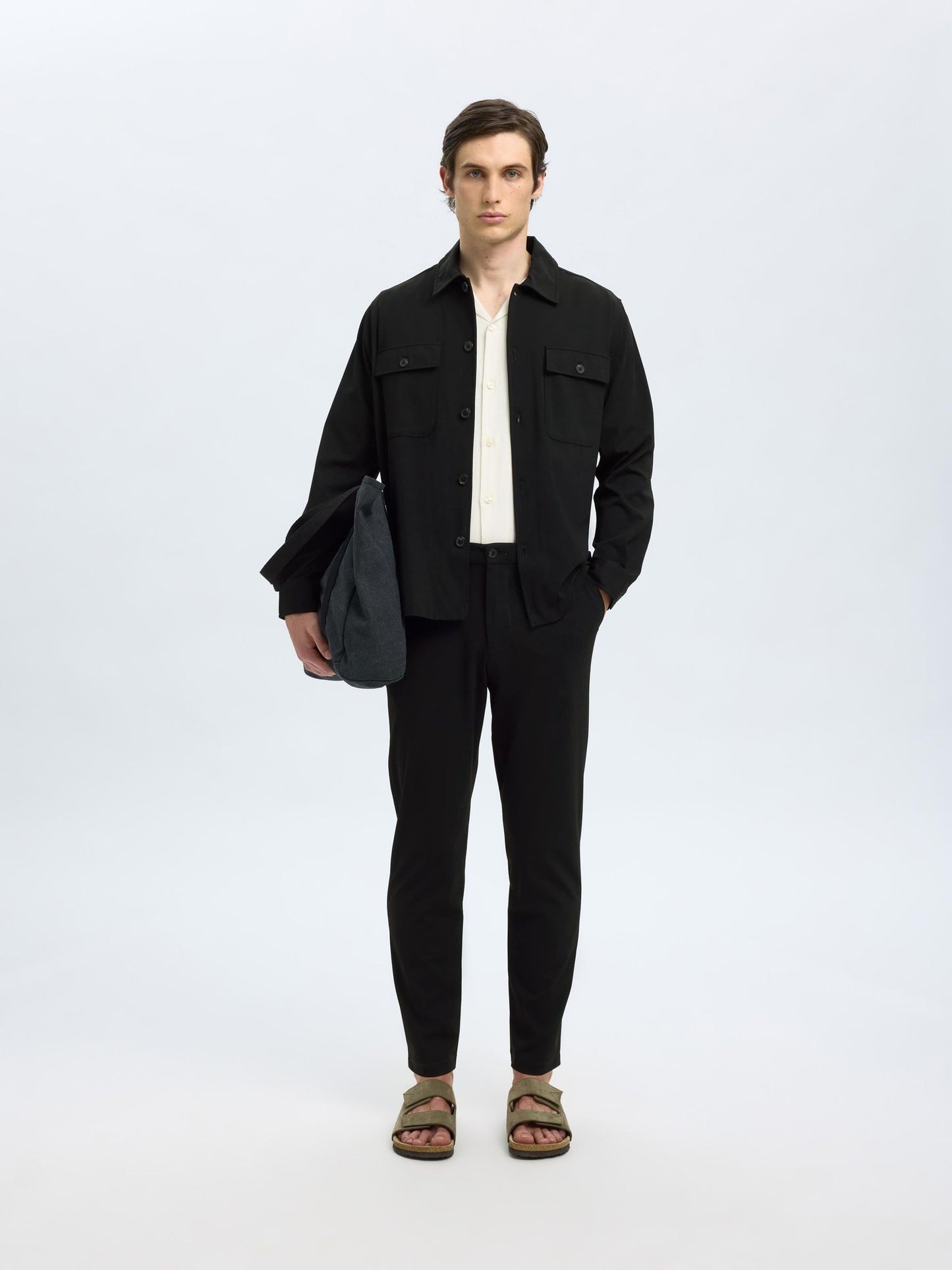 Calças Chino Pretas Selected FW25