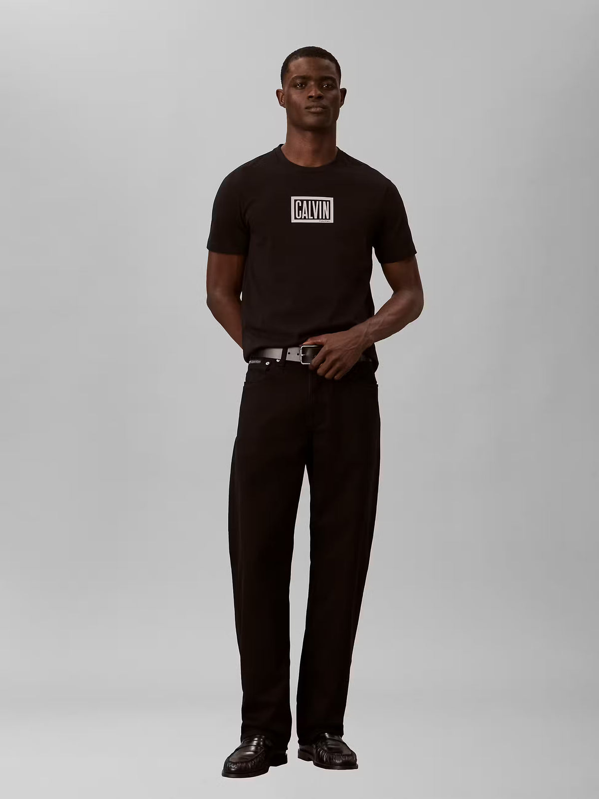 T-shirt Estamapada Calvin Klein Preta Calvin Klein
