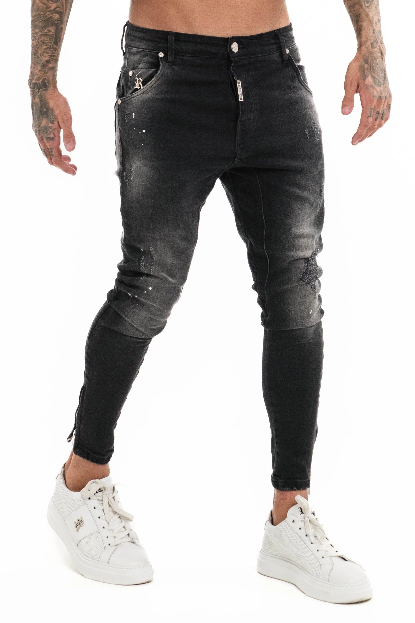 Calças de Ganga Cinza Vicenza Retzo FW25