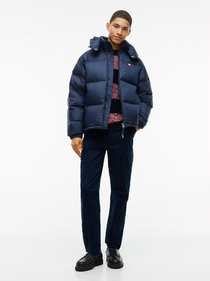 Kispo de Capuz Amovível Acolchoado Tommy Hilfiger Azul Tommy Hilfiger