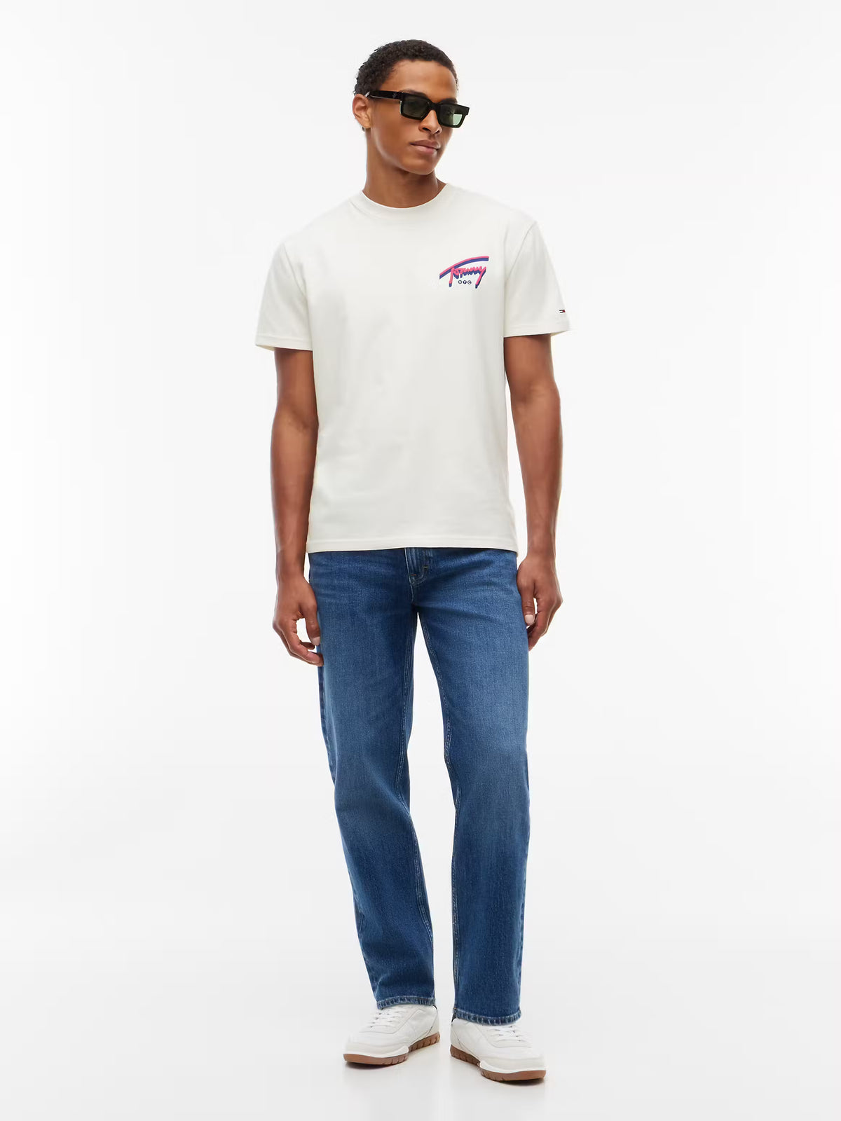 T-shirt Estampada de Algodão Tommy Hilfiger Branca Tommy Hilfiger