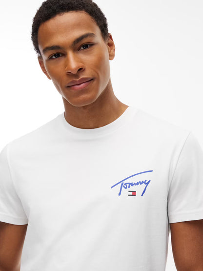 T-Shirt com Logo Tommy Hilfiger Branca Tommy Hilfiger