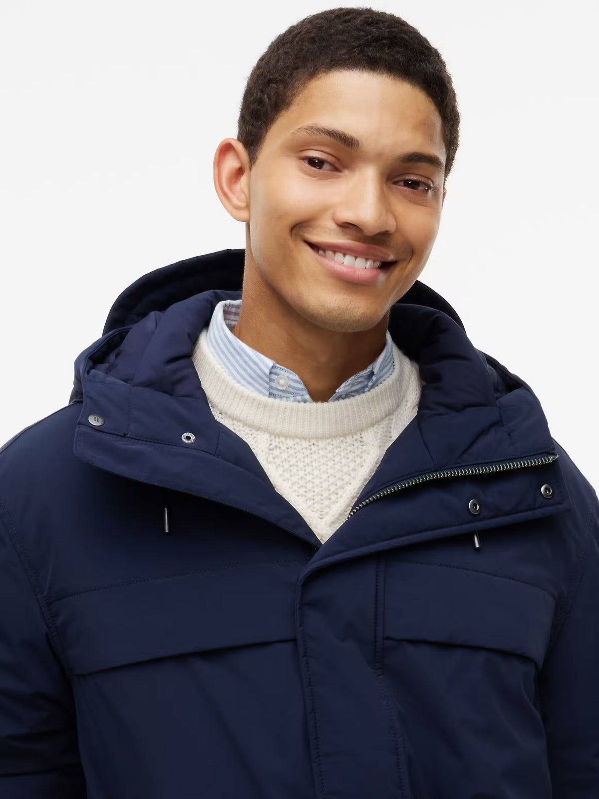 Parka Tommy Hilfiger de Nylon Reciclado Azul Tommy Hilfiger