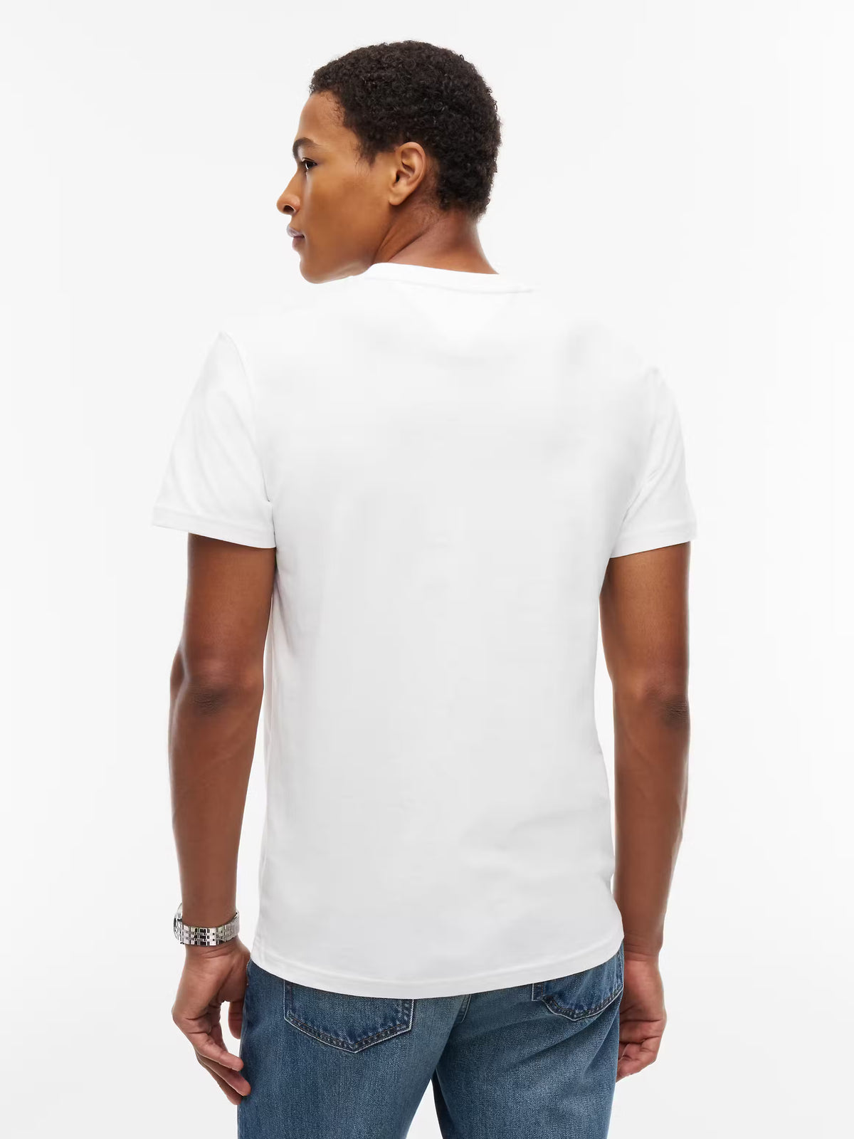 T-Shirt com Logo Tommy Hilfiger Branca Tommy Hilfiger